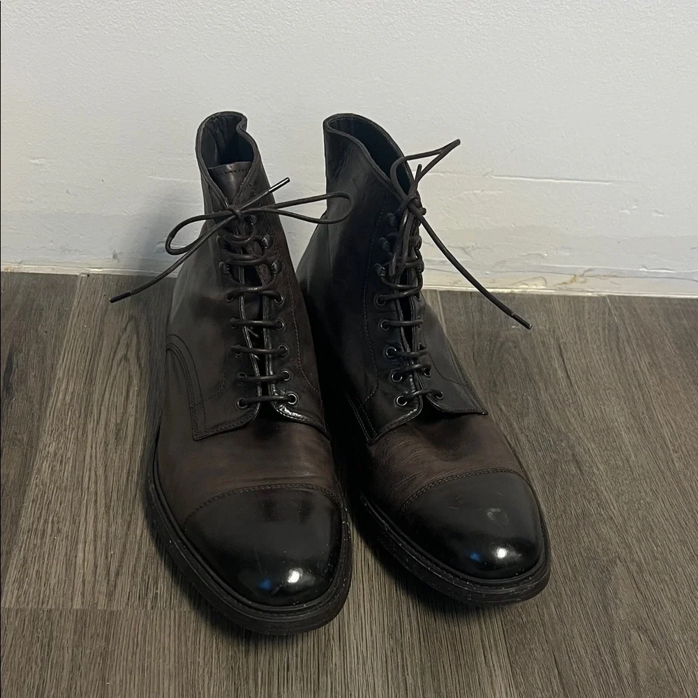 To Boot New York Burkett Dark Brown Cap Toe Boot US 12